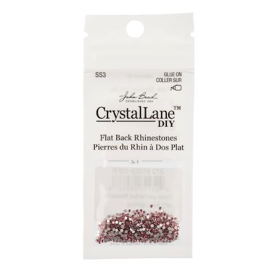 Crystal Lane DIY SS3 Round Glass Flatback Rhinestones, 720ct.